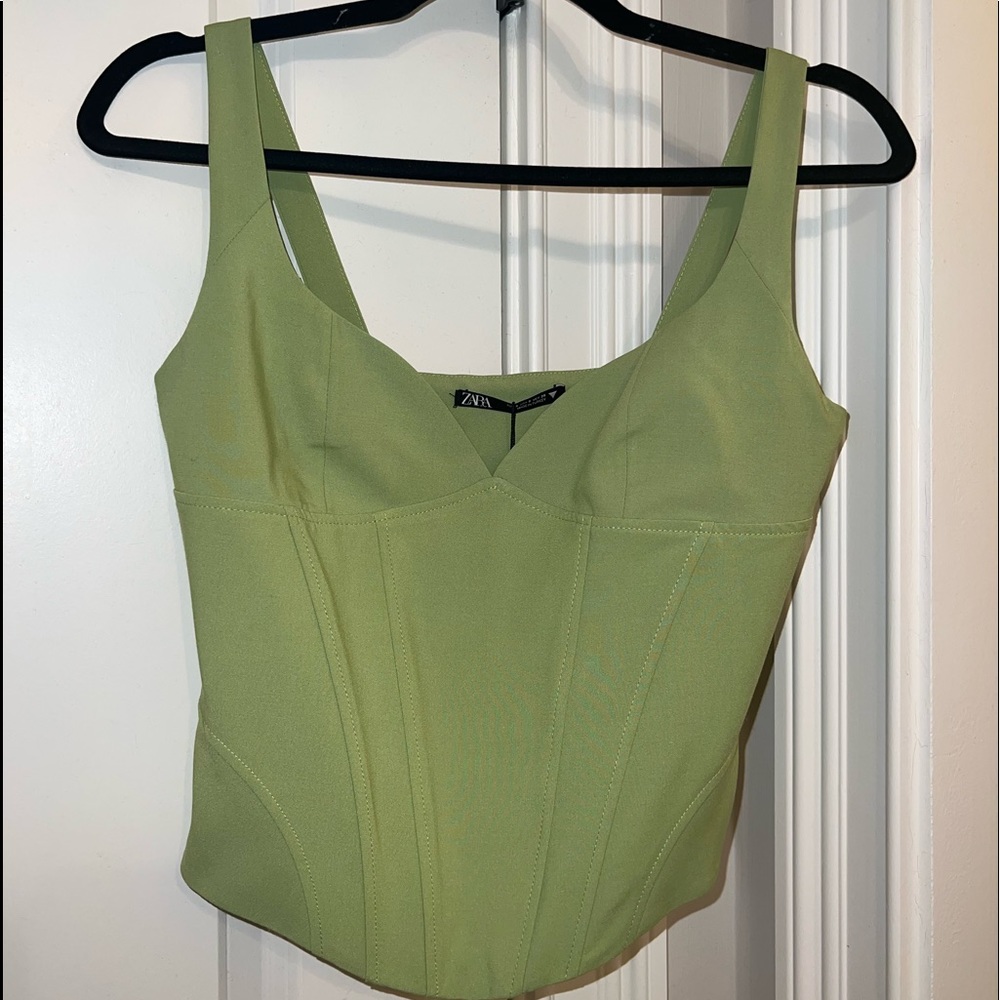 ZARA GREEN CORSET
